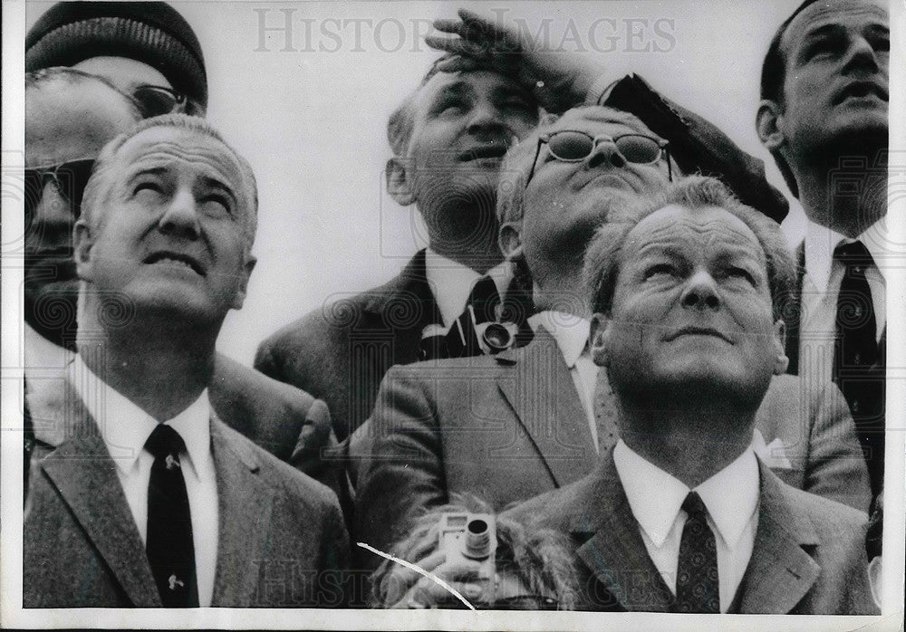 1970 Press Photo Chancellor Willy Brandt, Spiro Agnew, Dr. Von Bruan - neb13696 - Historic Images