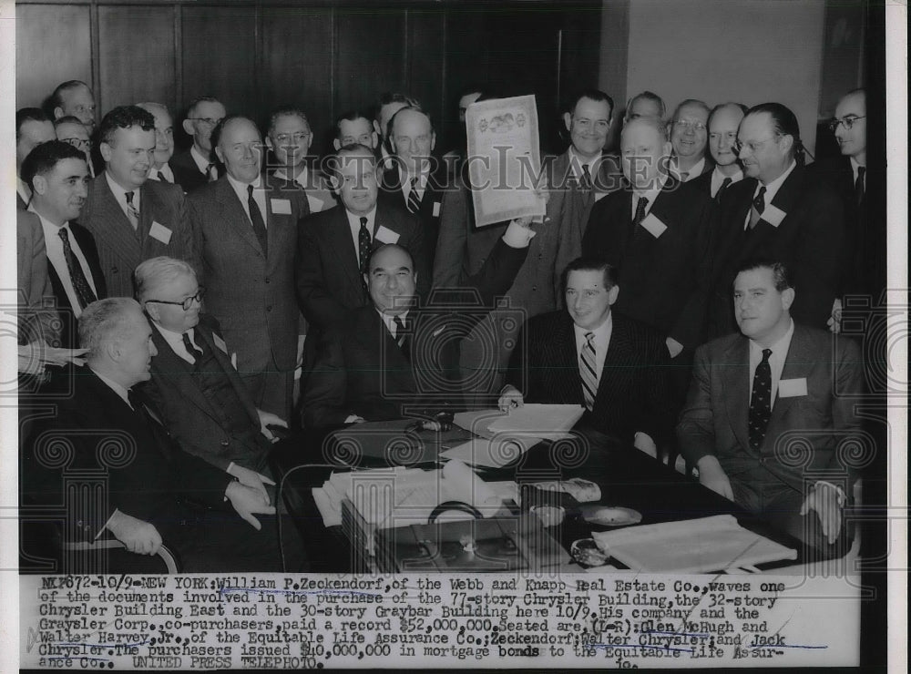 1953 Press Photo William Zechendorf, Silen McHugh, Walter Harvey Jr, Walter and-Historic Images