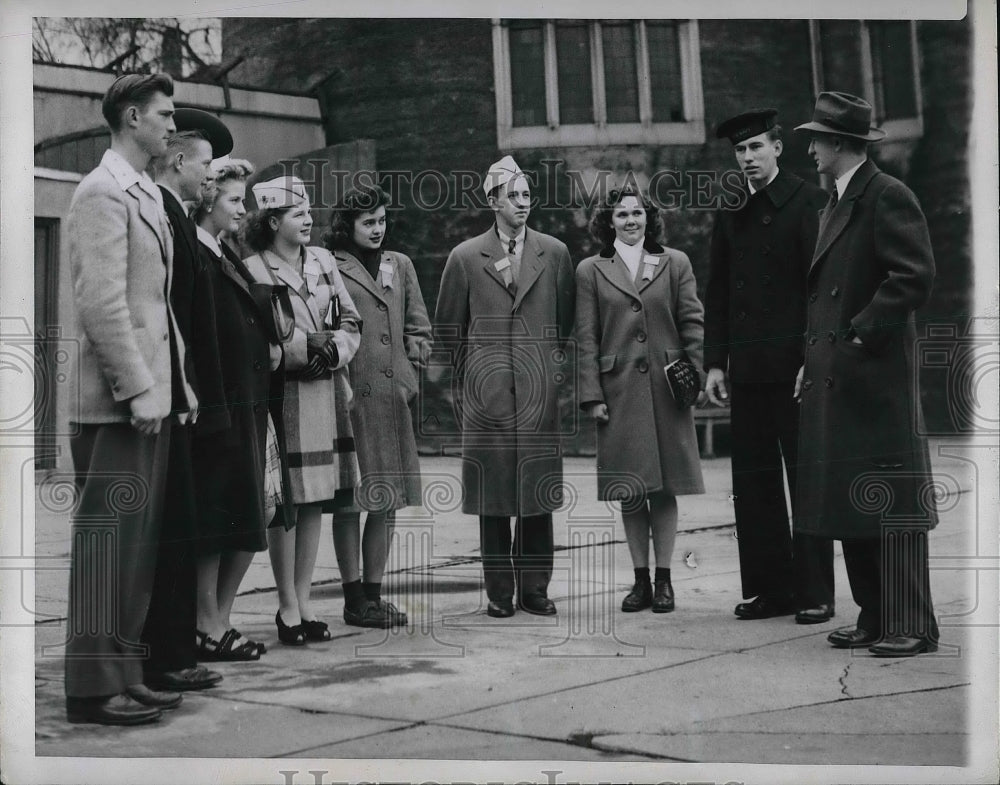 1945 Press Photo James Eggers, Herman Fowler, Joyce Murphy, Donna Alexander, - Historic Images