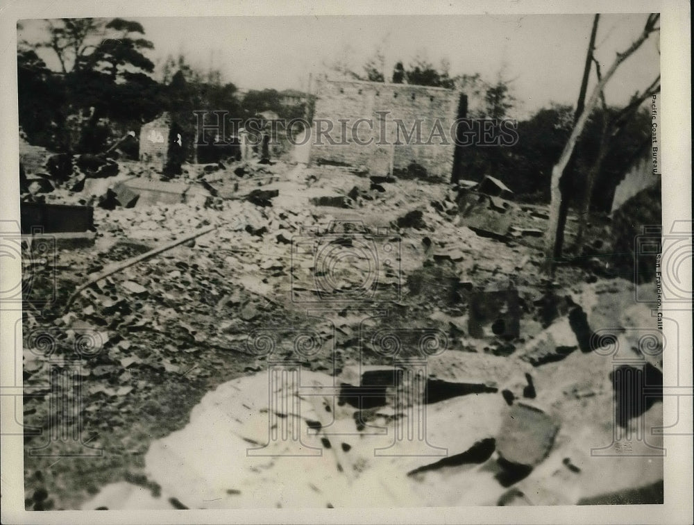 1927 Press Photo The ruins of a Japanese earthquake. - Historic Images