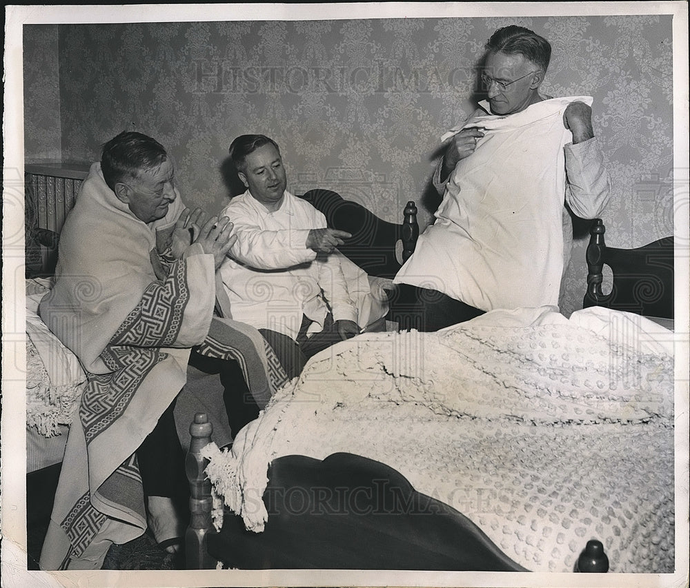 1948 Press Photo Abany, Ny TC Owenss,JB Boyle,JL Wiles at Eyck Hotel - Historic Images