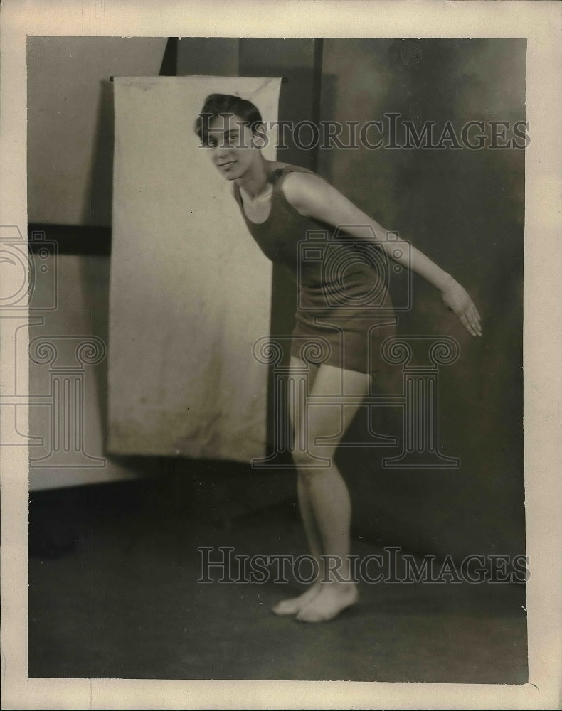 1927 Press Photo Mary Murawsky, Lincoln High School, Swimmer - Historic Images