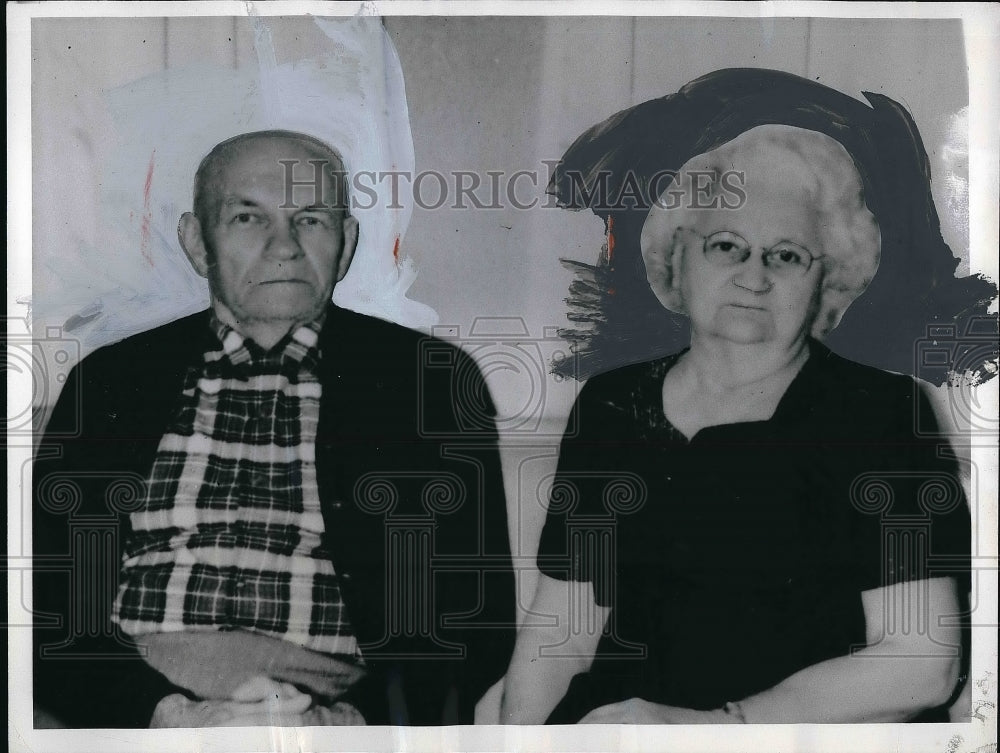 1962 Press Photo Mr &amp; Mrs Joseph Zahorian Celebrate Golden Wedding Anniversary - Historic Images