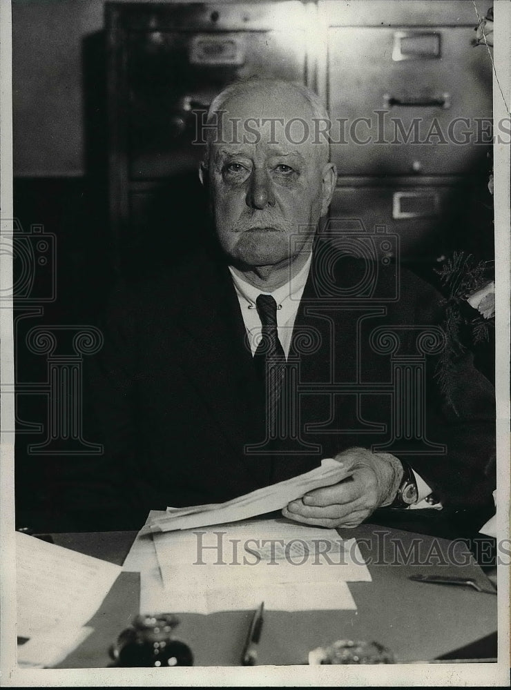 1933 Press Photo Carter H. Harrison, Former Mayor Named Revenue Collector - Historic Images