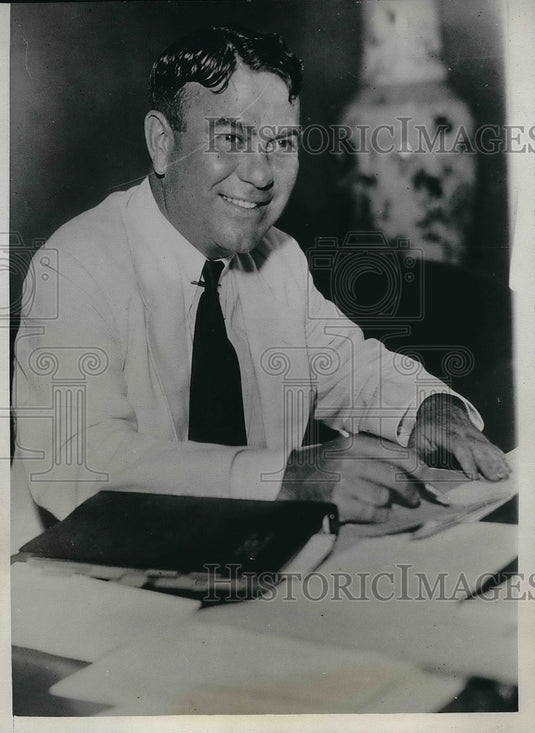 1934 Press Photo Robert Hill Elected President Of Rotary International - Historic Images
