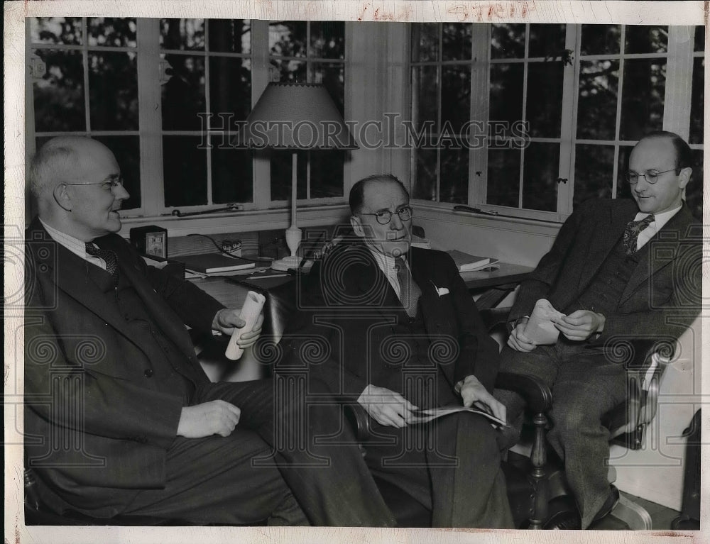 1939 Press Photo TBA Board, James Pope, H.A. Morgan, David Lilienthal - Historic Images