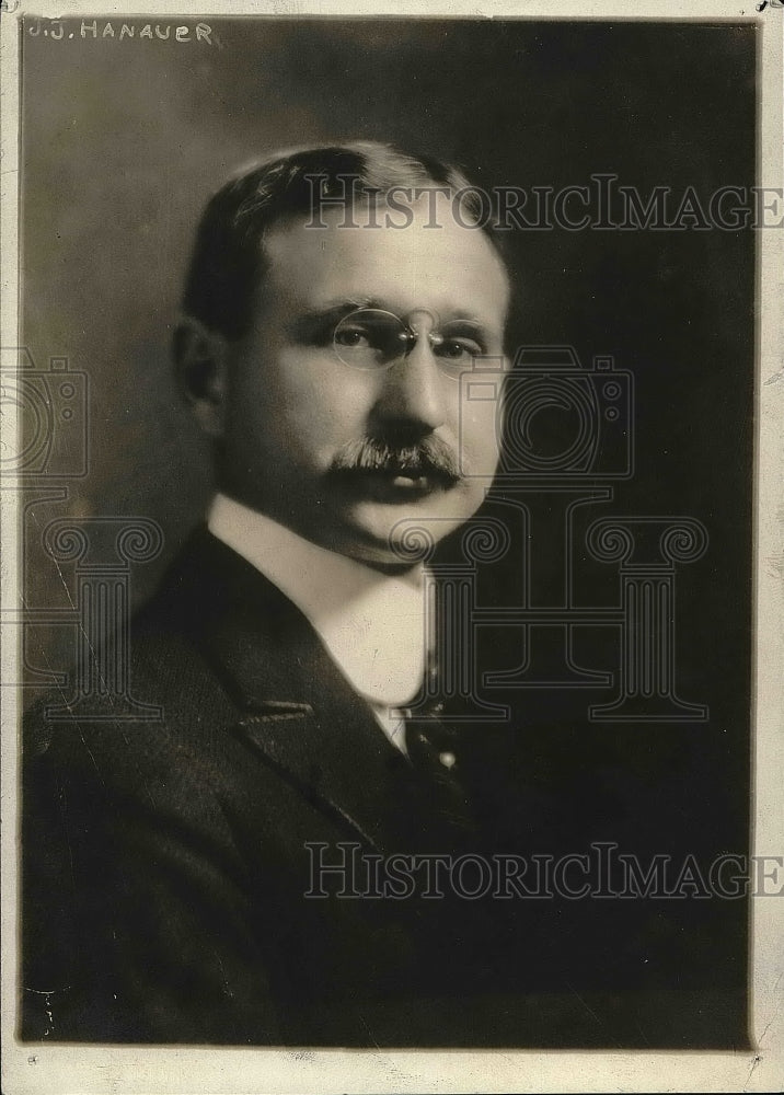 1918 Press Photo Jerome J. Hanauer, Assistant Secretary of the Treasury - Historic Images