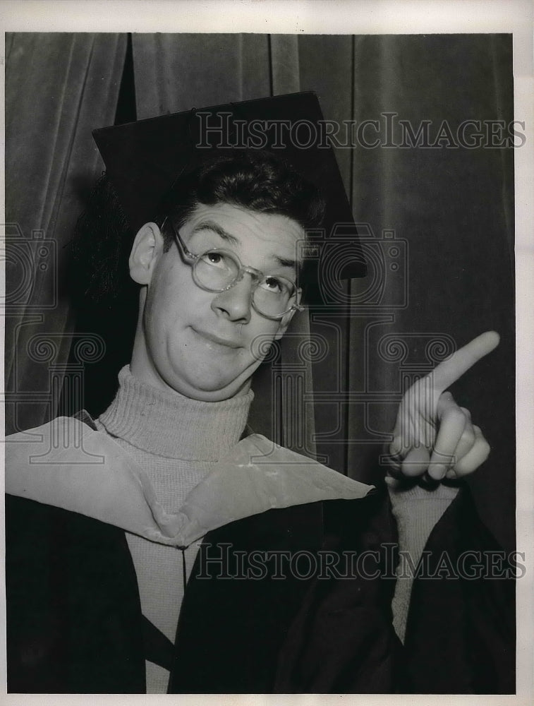 1938 Press Photo George Elliott Hess Author Playwright University Pennsylvania - Historic Images