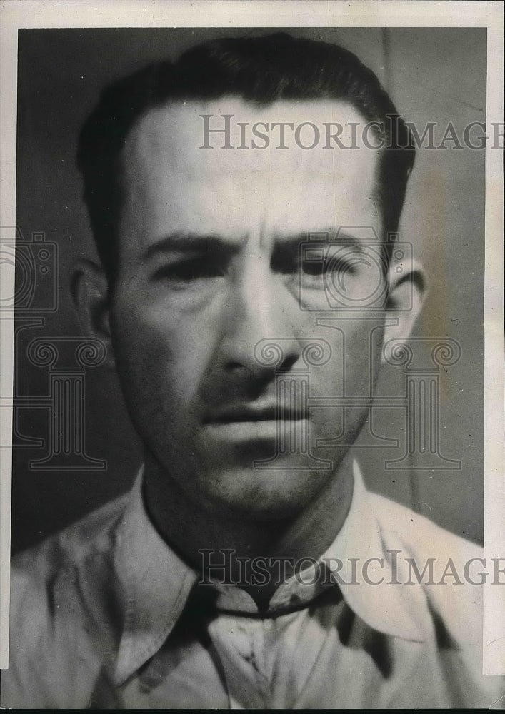 1938 Press Photo Leo Waller Arrested For Involvement In Three Murders - Historic Images