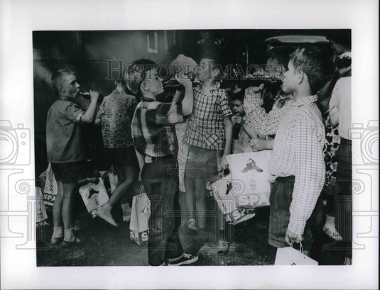 1963 School children at European School in Belgium - Historic Images