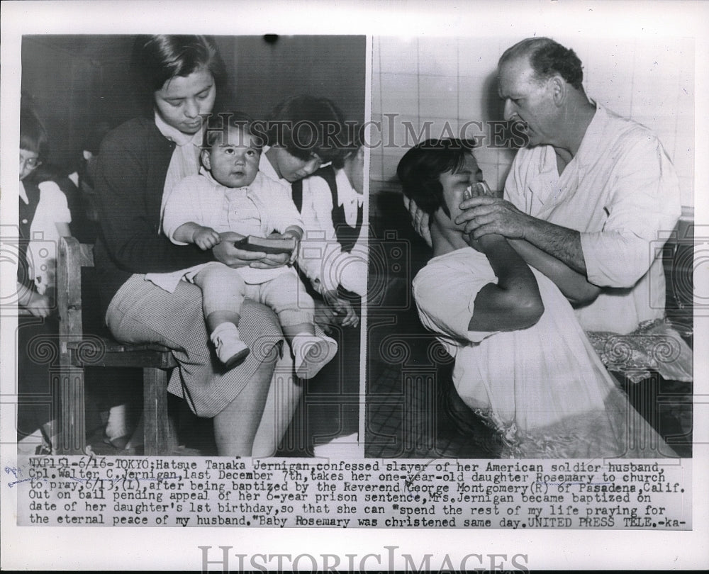 1954 Tanaka Jernigan Confessed Killer Of American Soldier Husband - Historic Images