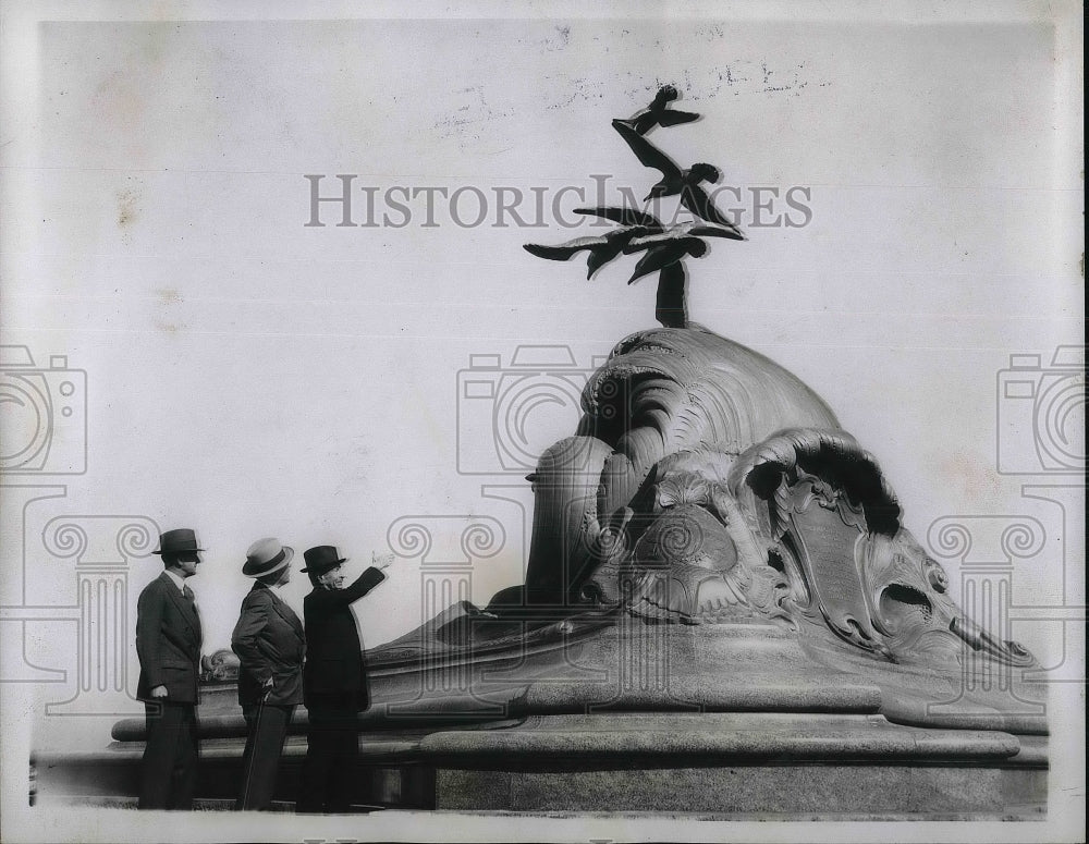 1934 Press Photo Navy &amp; Marine Memorial on Potomac River in D.C..-Historic Images