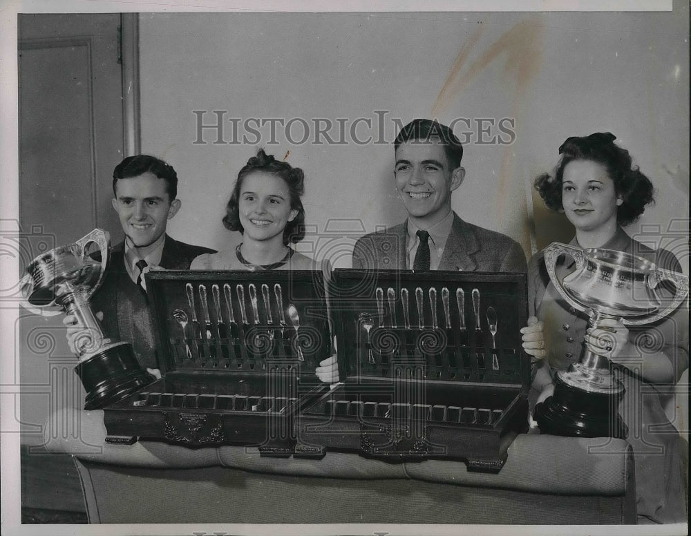 1940 Press Photo 4-H Achieveman Champions Boyle, Lancey, Good, McNabb, Krebbs-Historic Images