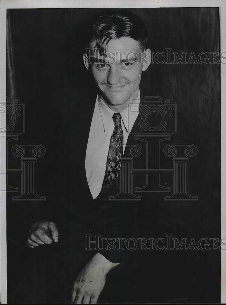 1935 Adolphus Charles Fishleight Witness for Government Trial Kidnap - Historic Images