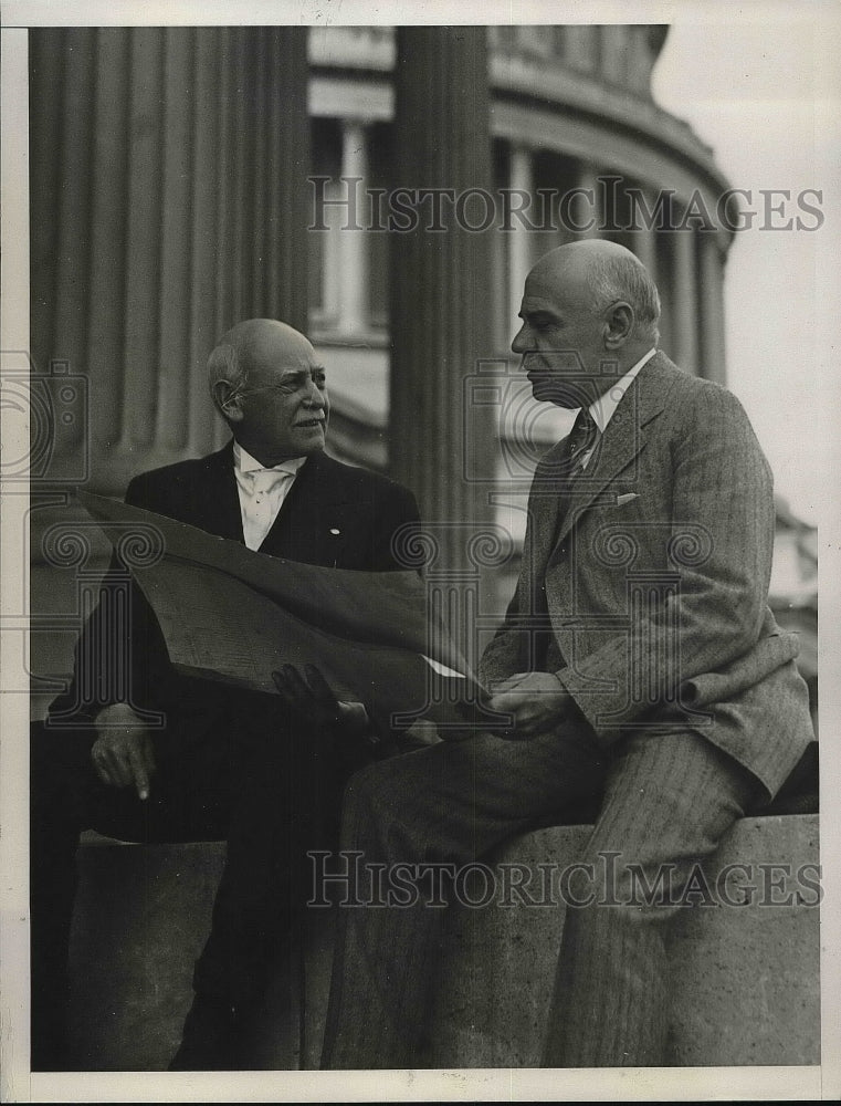 1930 Press Photo Clerks From House &amp; Senate 55 &amp; 49 Years of Service A Smith - Historic Images