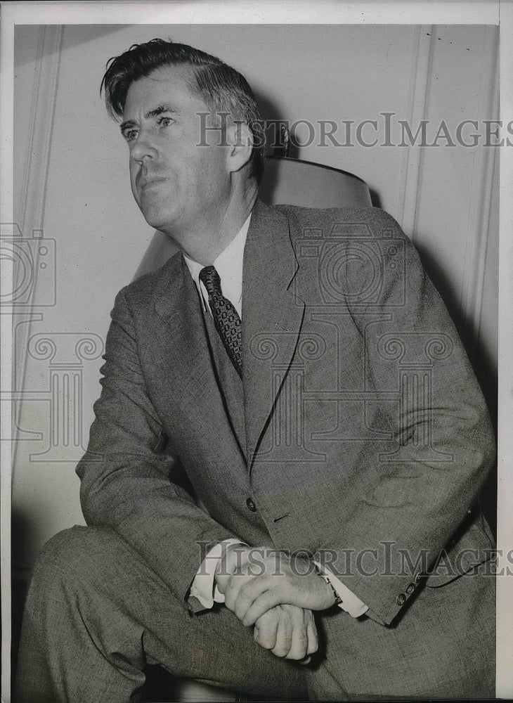 1940 Press Photo Henry A. Wallace at Press Conference After V.P. Nomination - Historic Images