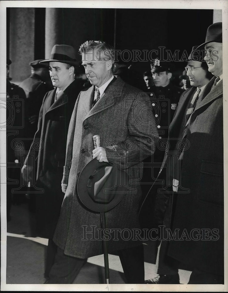 1945 Former Vice President Henry Wallace after meeting with senate - Historic Images