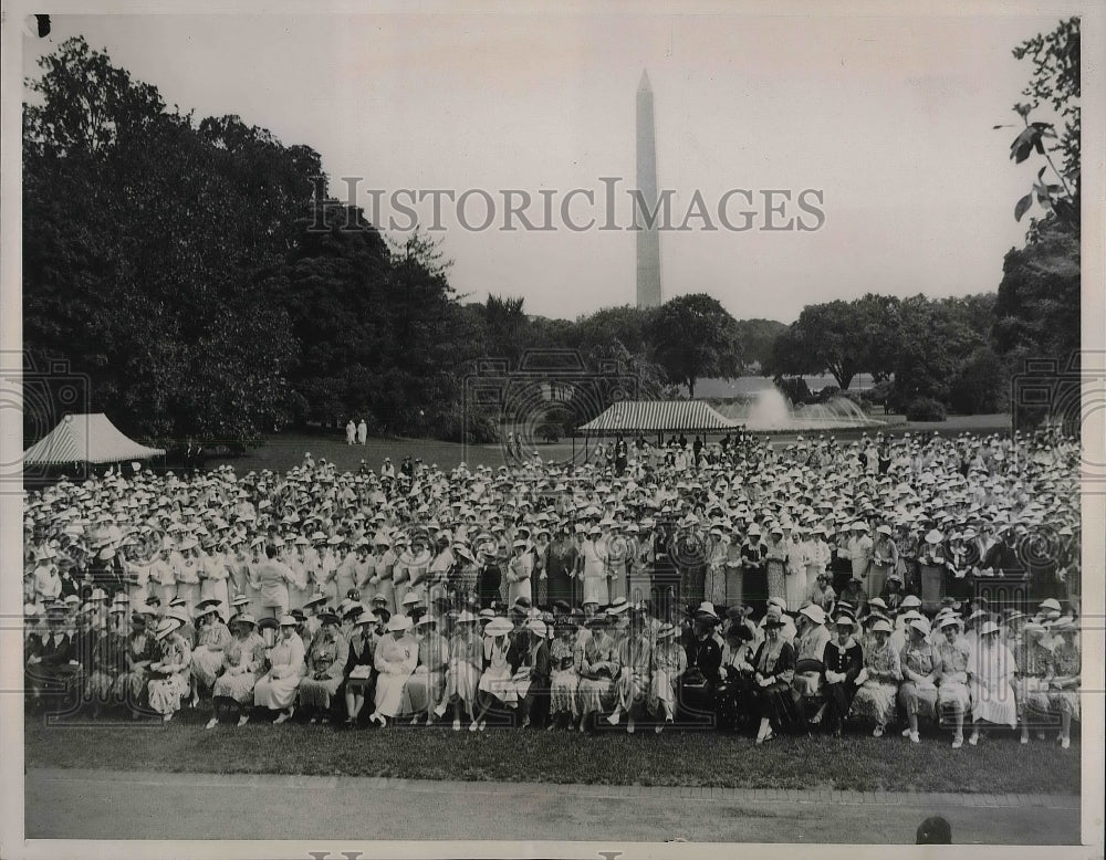 1936 Press Photo 3rd Triennial Conference Associated Country Women of World - Historic Images