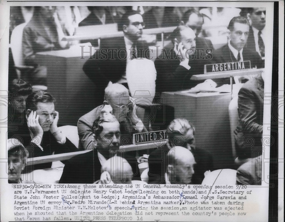 1955 Press Photo U.S. Ambassador to United Nations Henry Cabot Lodge Jr - Historic Images