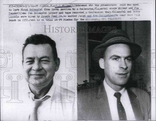 1961 PO Wilber Charged with Murder for Hire of Judge & Mrs Chillings - Historic Images