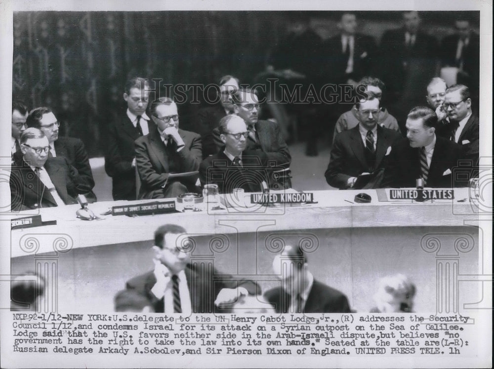 1953 US Ambassador to United Nations Henry Cabot Lodge - Historic Images