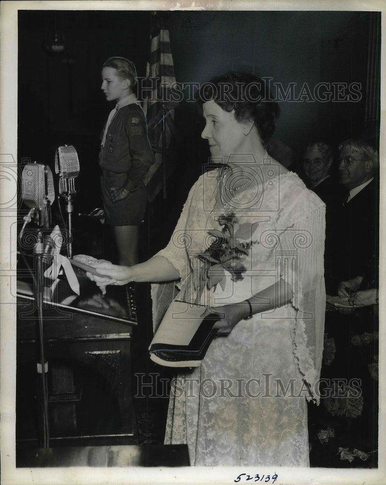 1939 Press Photo Rochester, NY Mrs Ida B. Wise Smith, Natl WCTU president - Historic Images