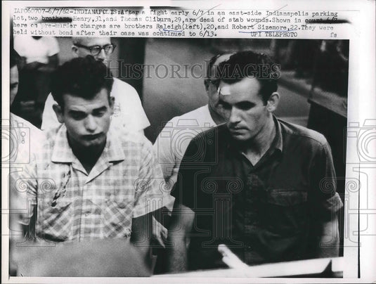 1962 Raleigh & Robert Sizemore In Court On Murder Charges-Historic Images