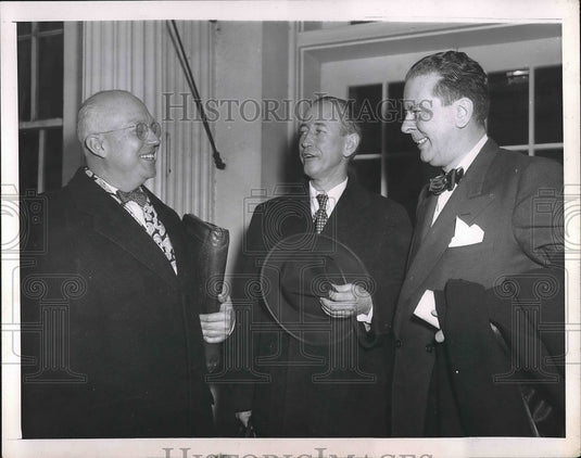 1952 Press Photo George Cheney, Carroll Daugherty, Andrew Jackson - Historic Images