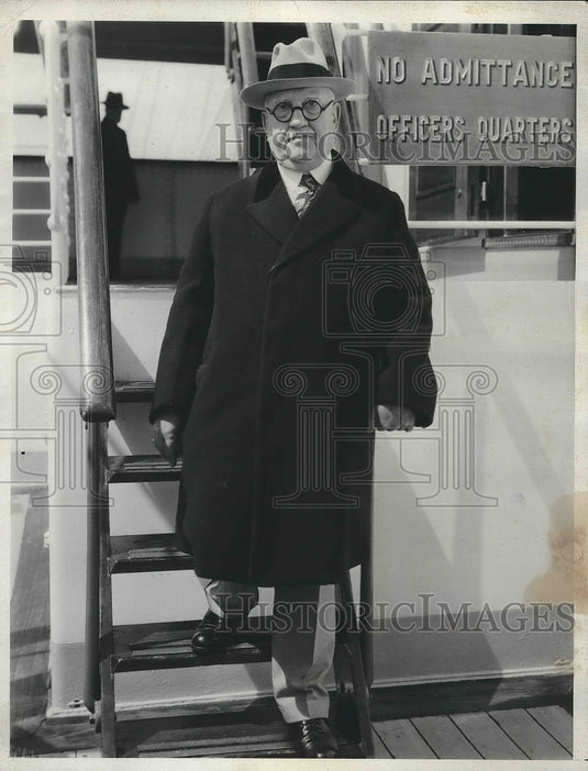 1935 Press Photo Judge John W. Hmussermann Gold Mine Operator - Historic Images