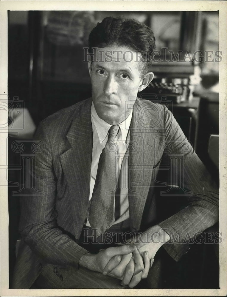 1932 Press Photo George Klienholz Says report was ghosted - Historic Images