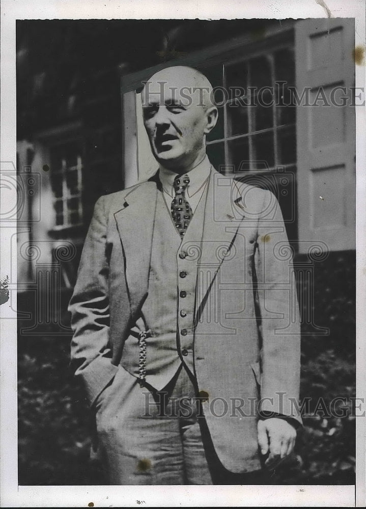 1935 Press Photo Dr. Frederich Johanne Harmann Rutgers University - Historic Images