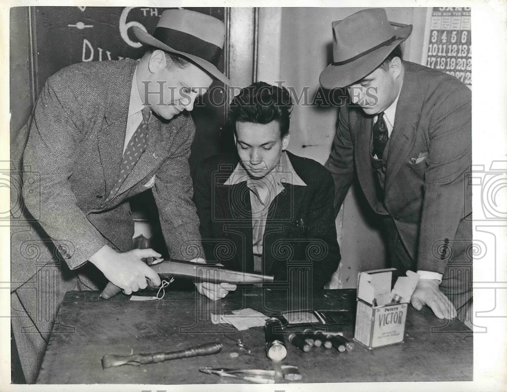 1943 Press Photo Robert Ward Norman, Sam Stienberg Raymond Latchford - Historic Images