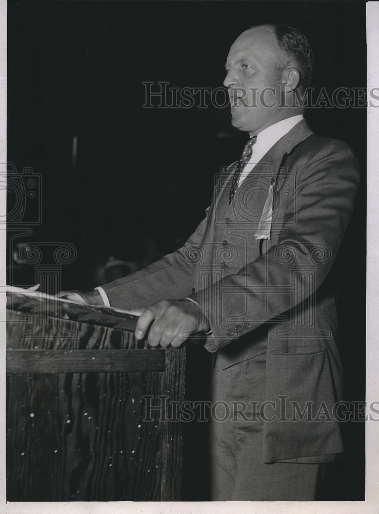 1935 Press Photo Colonel Hanford MacNider Mason City Iowa American Legion-Historic Images