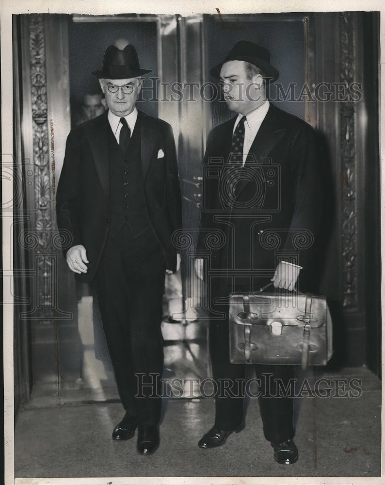 1939 Press Photo Martin Manton US Circuit Court Of Appeals Bribery Judge - Historic Images