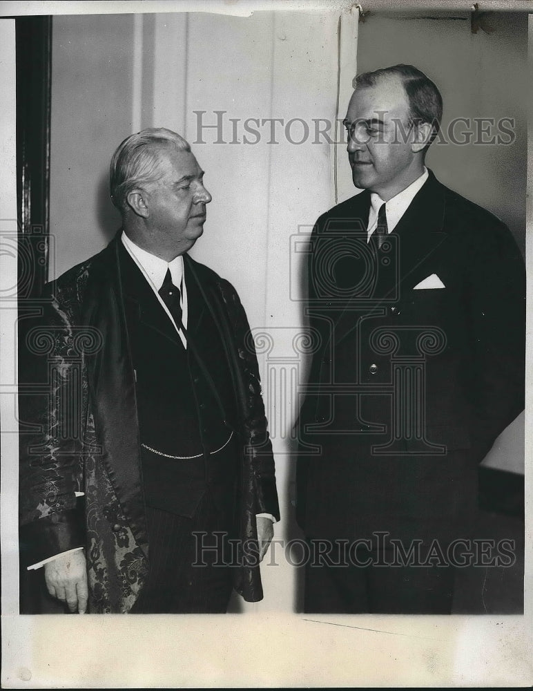 1934 Press Photo William P. MacCracken, Jr., Aviation Attorney, Chesley Jurney - Historic Images