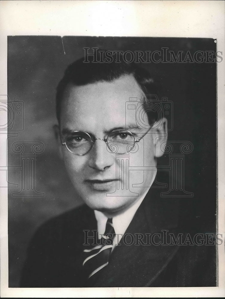 1943 Press Photo Dr Francis McMahon Lay Professor Of Philosophy - Historic Images