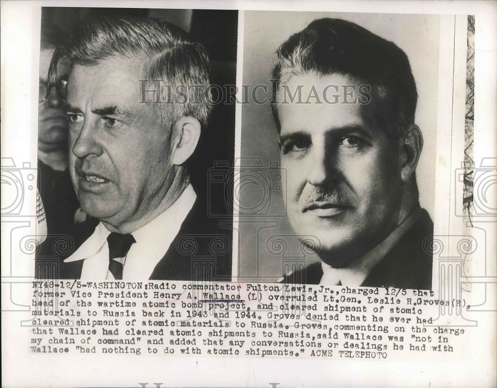 1949 Press Photo Former Vice Pres. Henry A. Wallace - neb18389-Historic Images