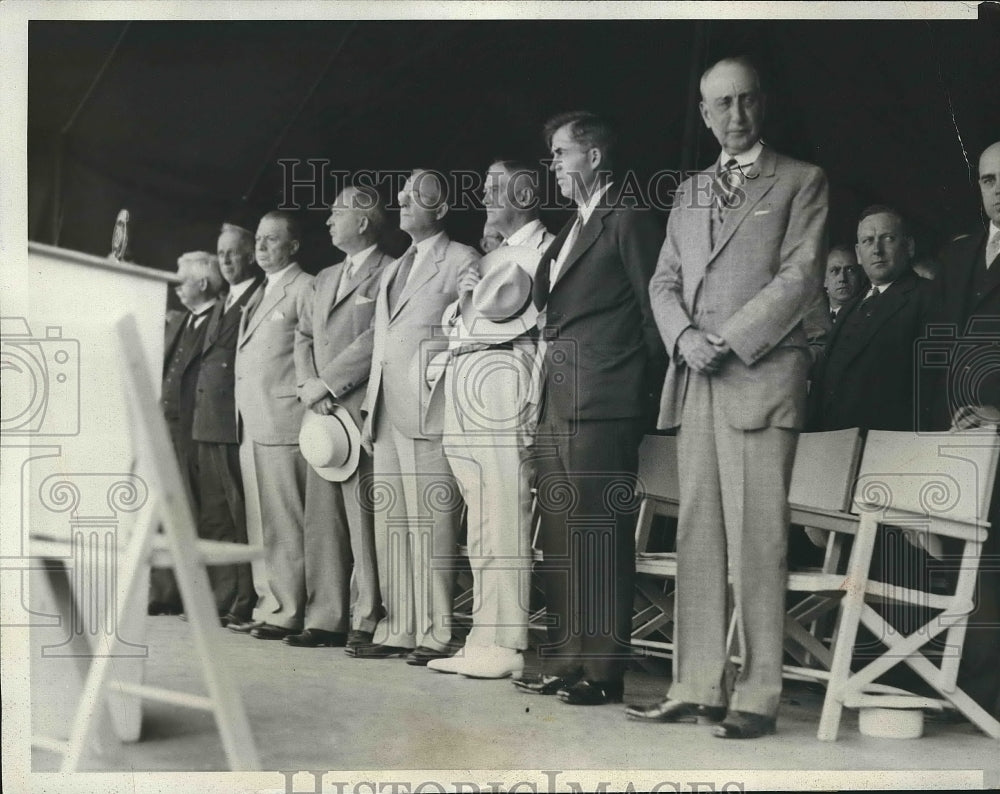 1933 Press Photo Secretary Wallace Guest at Farm Day Celebration - Historic Images