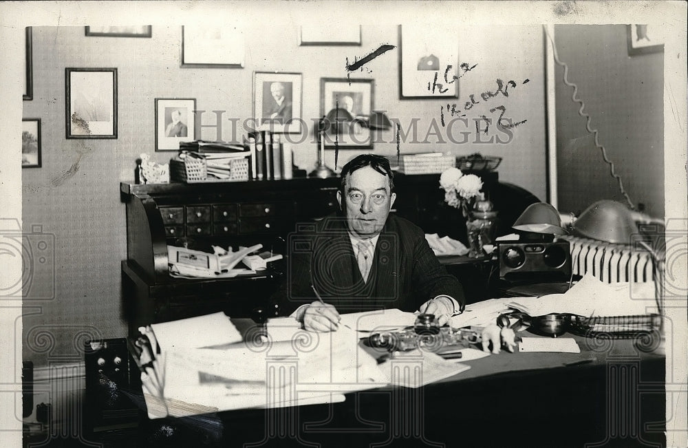 1920 Press Photo Malcolm Jennings Secretary Manufacturing Association - Historic Images