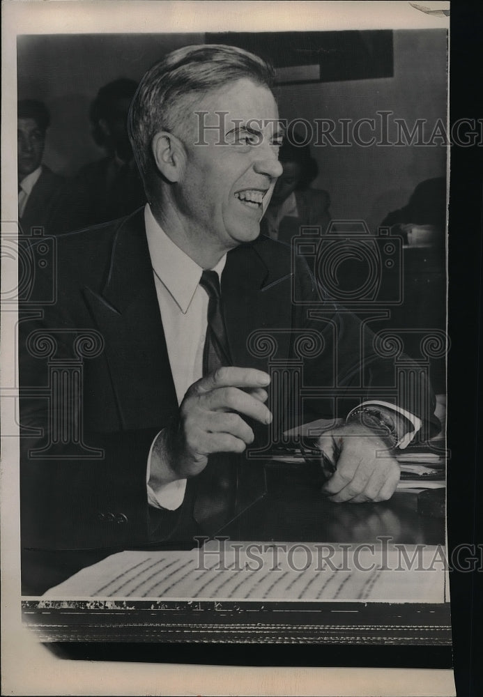 1950 Press Photo Vice President Secretary Commerce Agriculture Henry A. Wallace - Historic Images