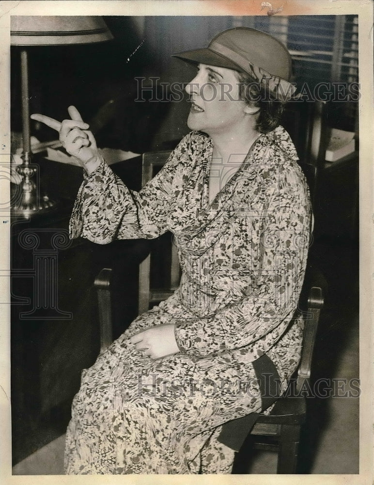 1935 Press Photo Socialite Mrs Sandy Reed - Historic Images