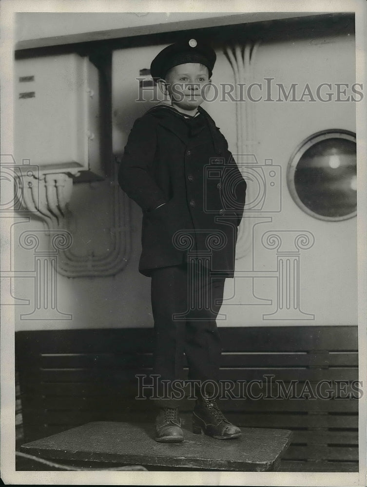 1929 Press Photo German Count Heinrich Von Moltke Journey to Chicago - Historic Images