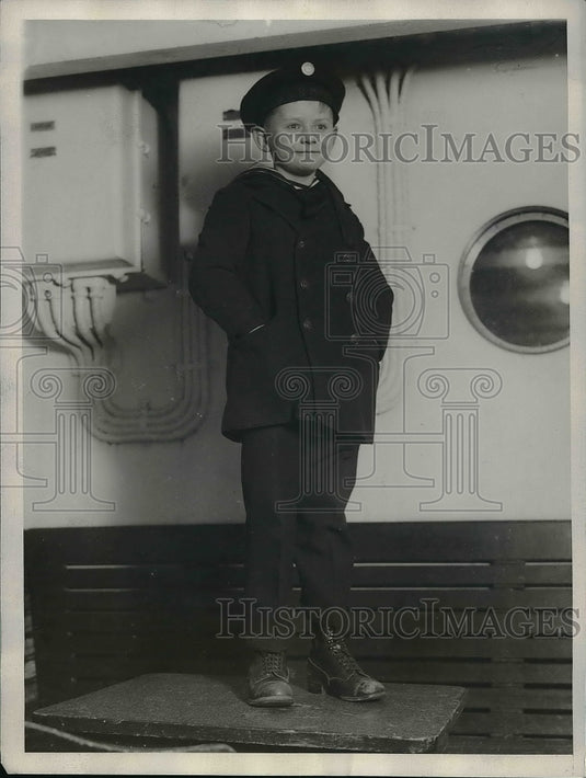1929 Press Photo German Count Heinrich Von Moltke Journey to Chicago - Historic Images