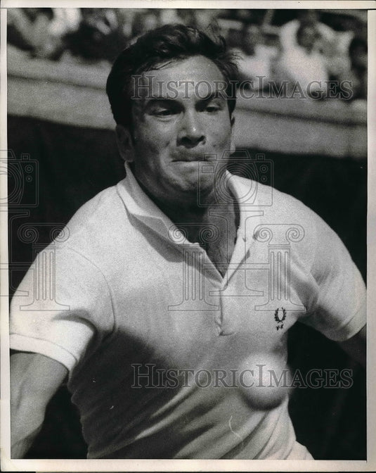 1970 Press Photo Vladimir Korotkov Tennis Championships - Historic Images