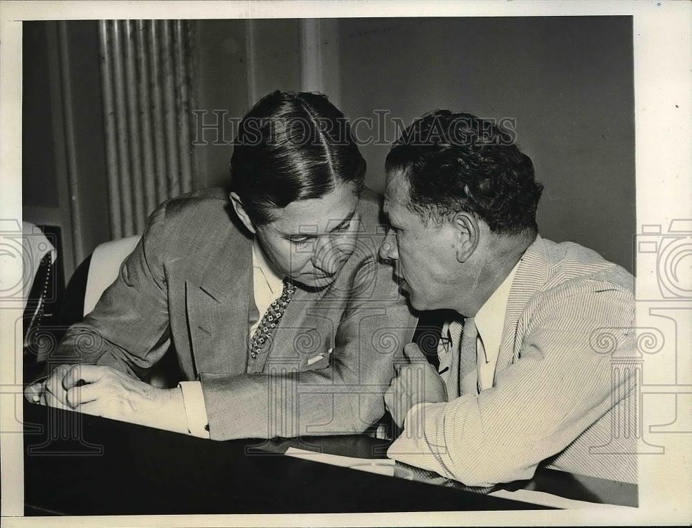 1939 Press Photo Sen. James Murray with Sen. Allen Ellender - Historic Images