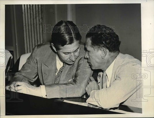 1939 Press Photo Sen. James Murray with Sen. Allen Ellender - Historic Images