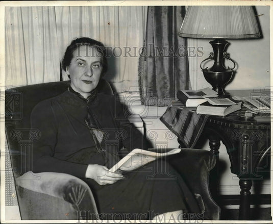 1938 Press Photo Mrs Stanley F Reed Wife Of Solicitor General - Historic Images