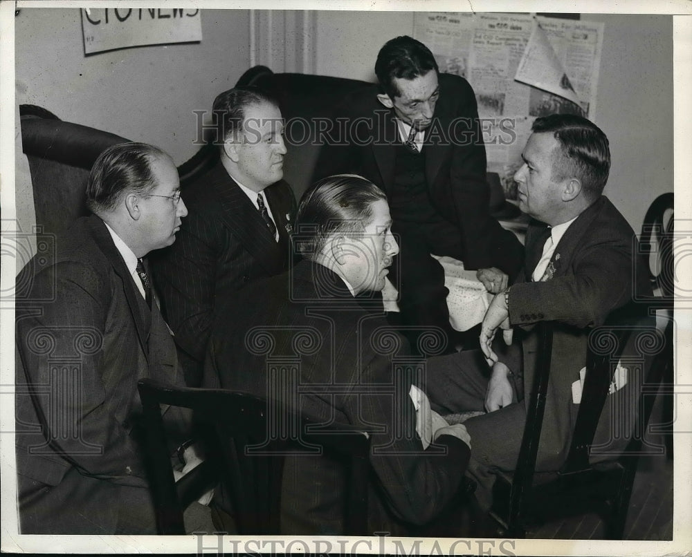 1940 Press Photo Cio Convention Ralston, John Barter, Lance Leonard, Frank - Historic Images