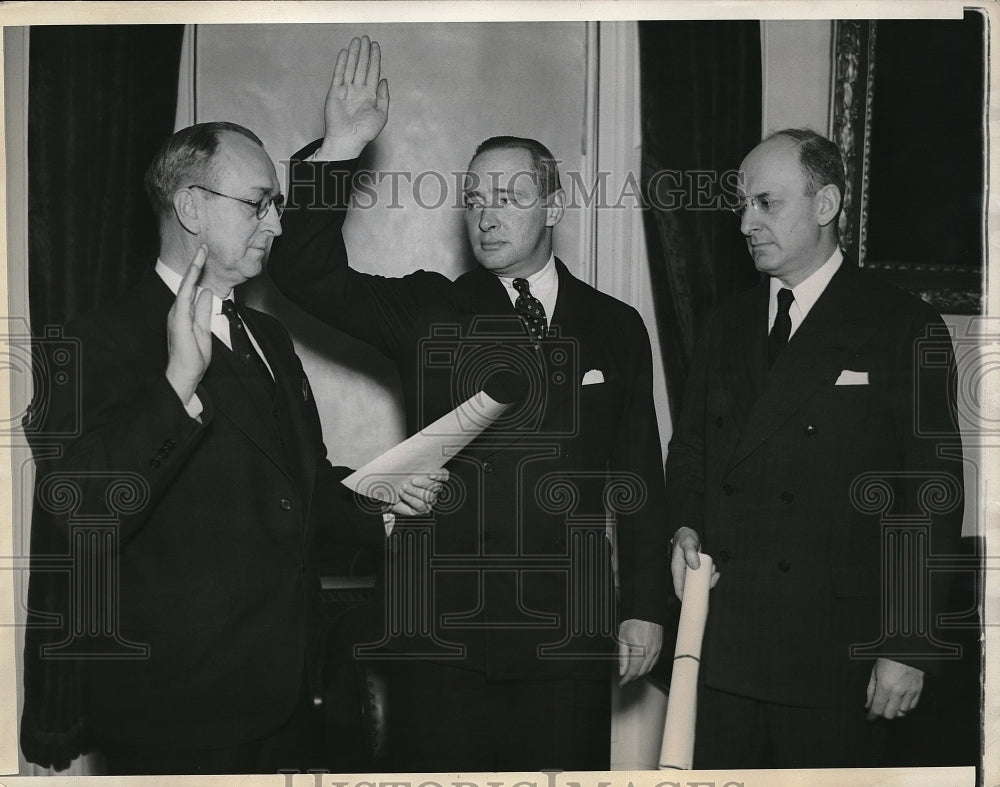 1936 Wayne Chatfield Taylor Assistant Secretary to Treasury Swearing - Historic Images