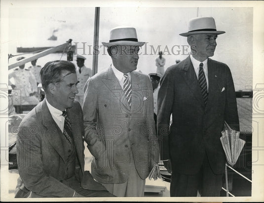 1937 Press Photo Secretary of Agriculture Henry Wallace & Congressmen - Historic Images